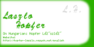laszlo hopfer business card